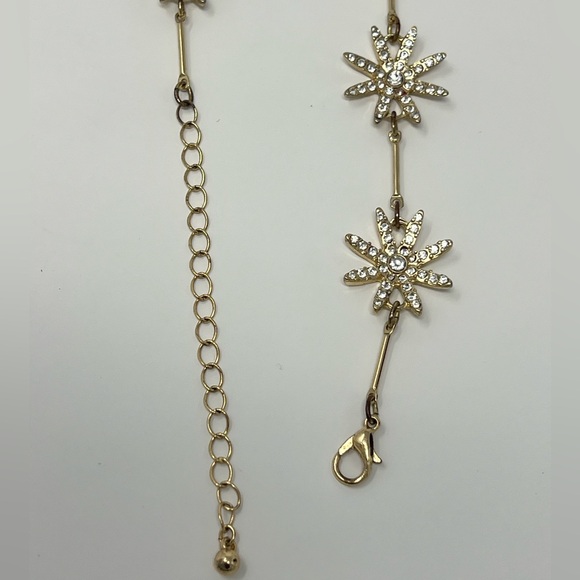 Star Drop Necklace Y Shape Statement Pendant Gold Jewelry Lariat Floral Charm 25 - Picture 14 of 17